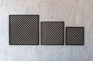 Clover-Pattern Vent Cover - Treated Iron - 120 x 120 mm (4.72 x 4.72 in.) thumbnail image